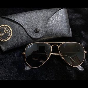 SOLD! Ray Ban Polarized Aviator Sunglasses